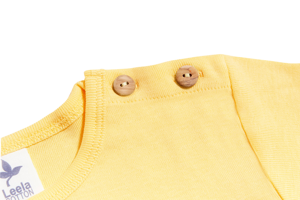 Kids' Short Sleeve Top, Lemon Yellow