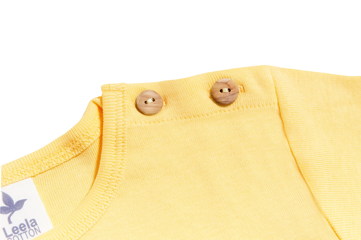 Kids' Short Sleeve Top, Lemon Yellow