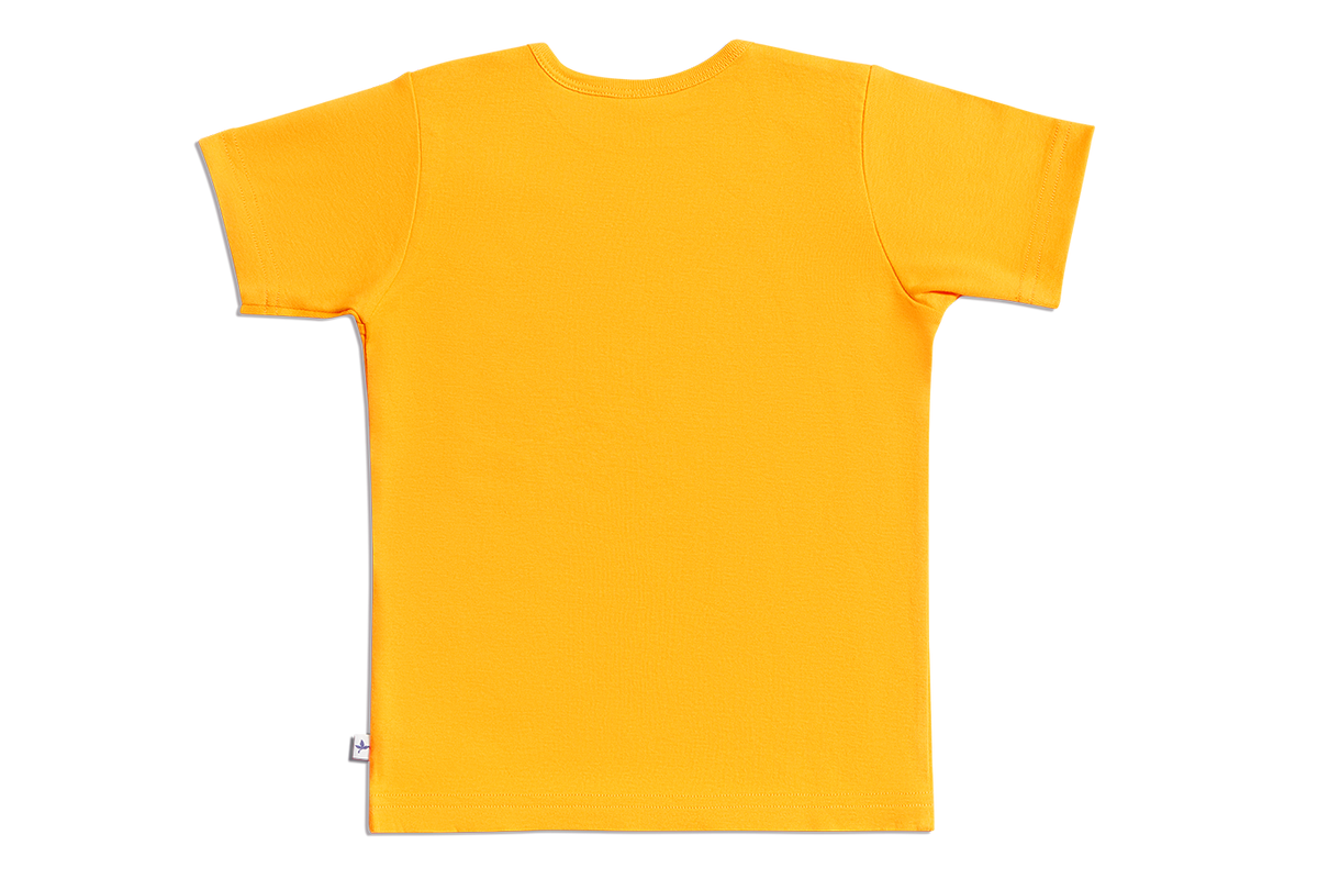 Baby Basic Short Sleeve Top, Sun Yellow