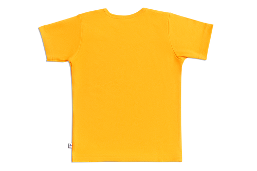 Baby Basic Short Sleeve Top, Sun Yellow — Leela Cotton, view 2