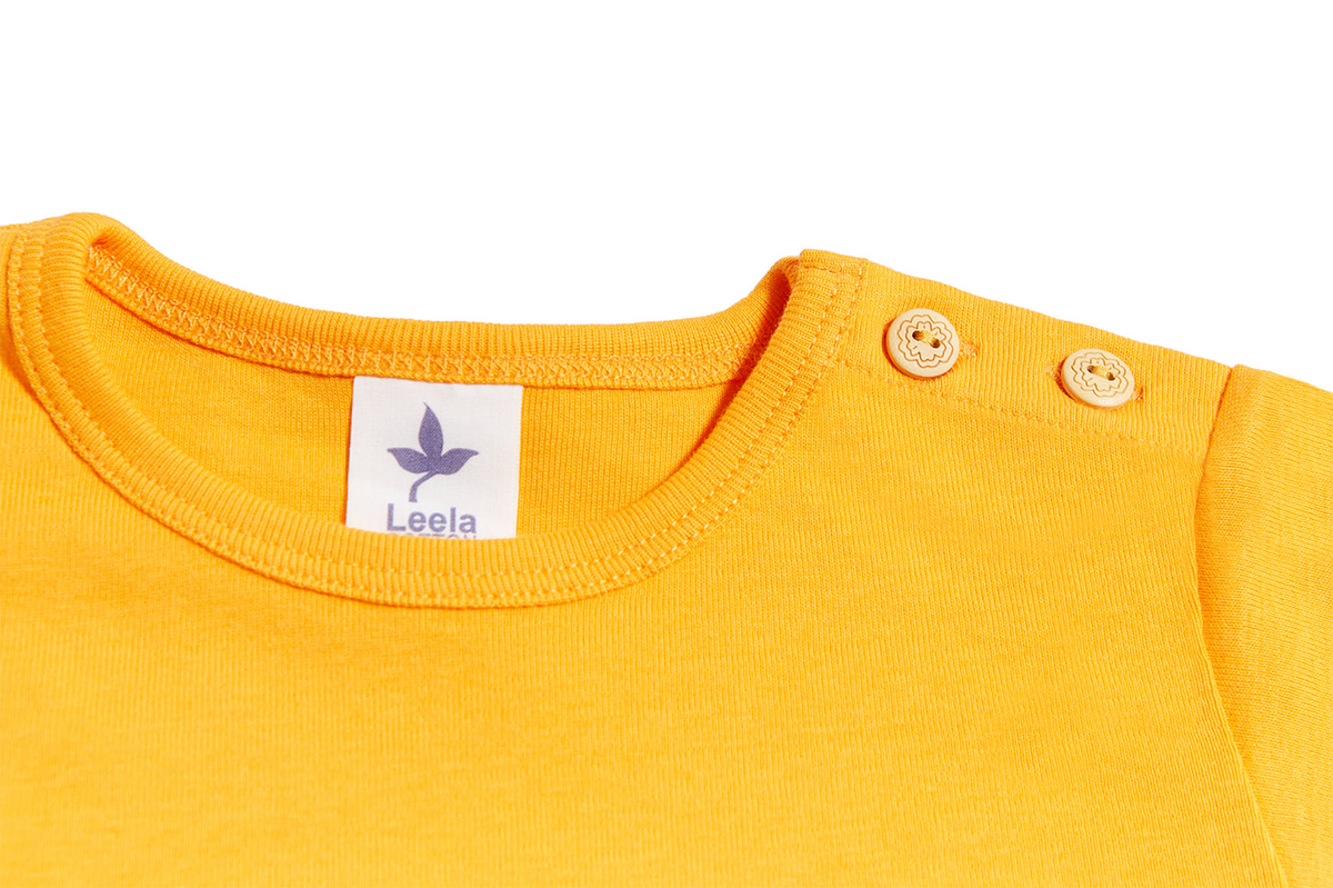 Baby Basic Short Sleeve Top, Sun Yellow
