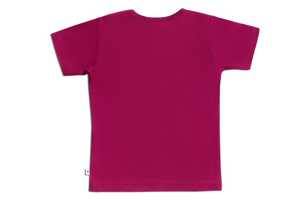Baby Basic Short Sleeve Top, Fuchsia