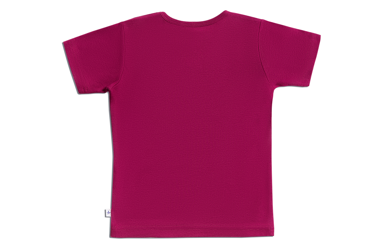 Baby Basic Short Sleeve Top, Fuchsia