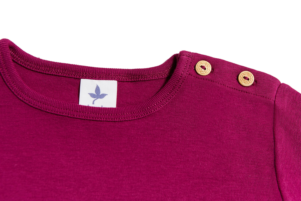 Baby Basic Short Sleeve Top, Fuchsia