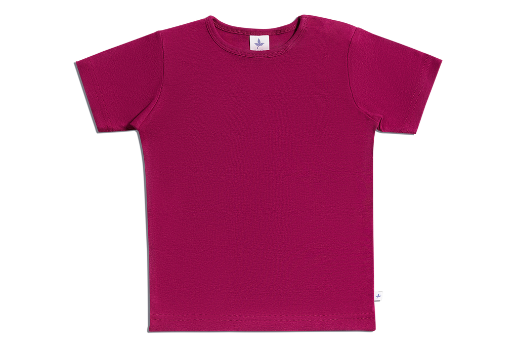 Baby Basic Short Sleeve Top, Fuchsia