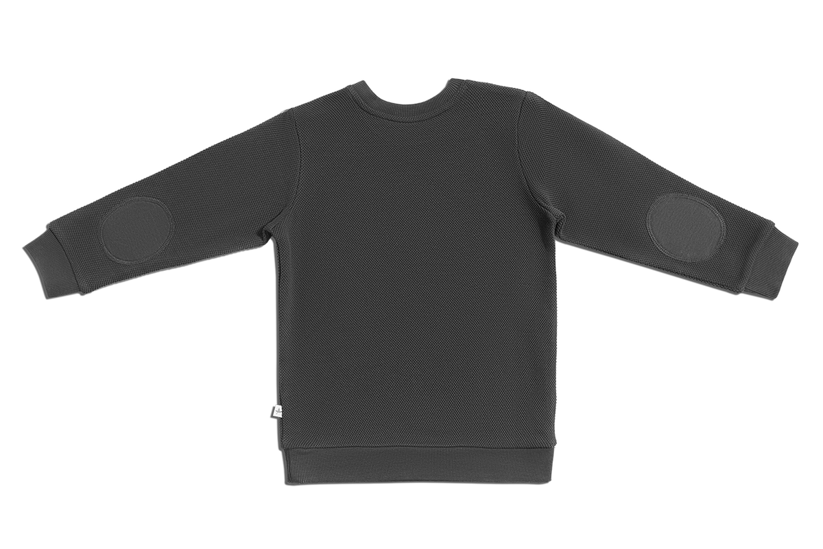 Baby Piqué - Basic Sweatshirt, Anthracite