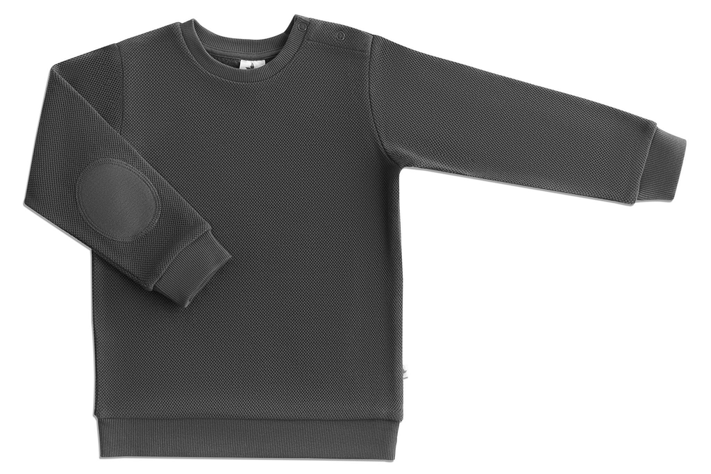 Baby Piqué - Basic Sweatshirt, Anthracite