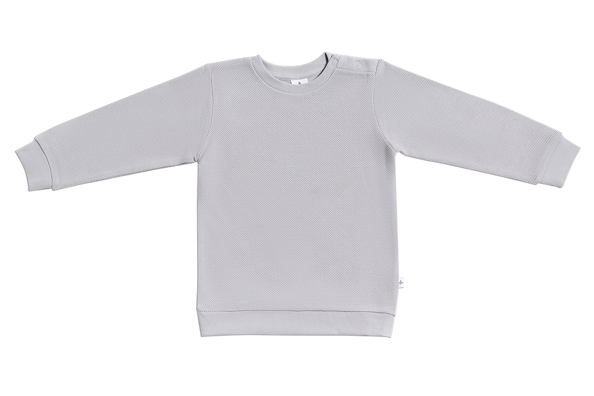 Baby Piqué - Basic Sweatshirt, Grey