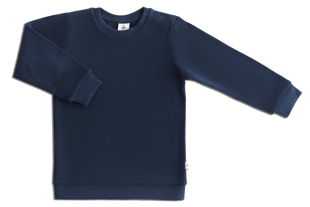 Baby Piqué - Basic Sweatshirt, Indigo
