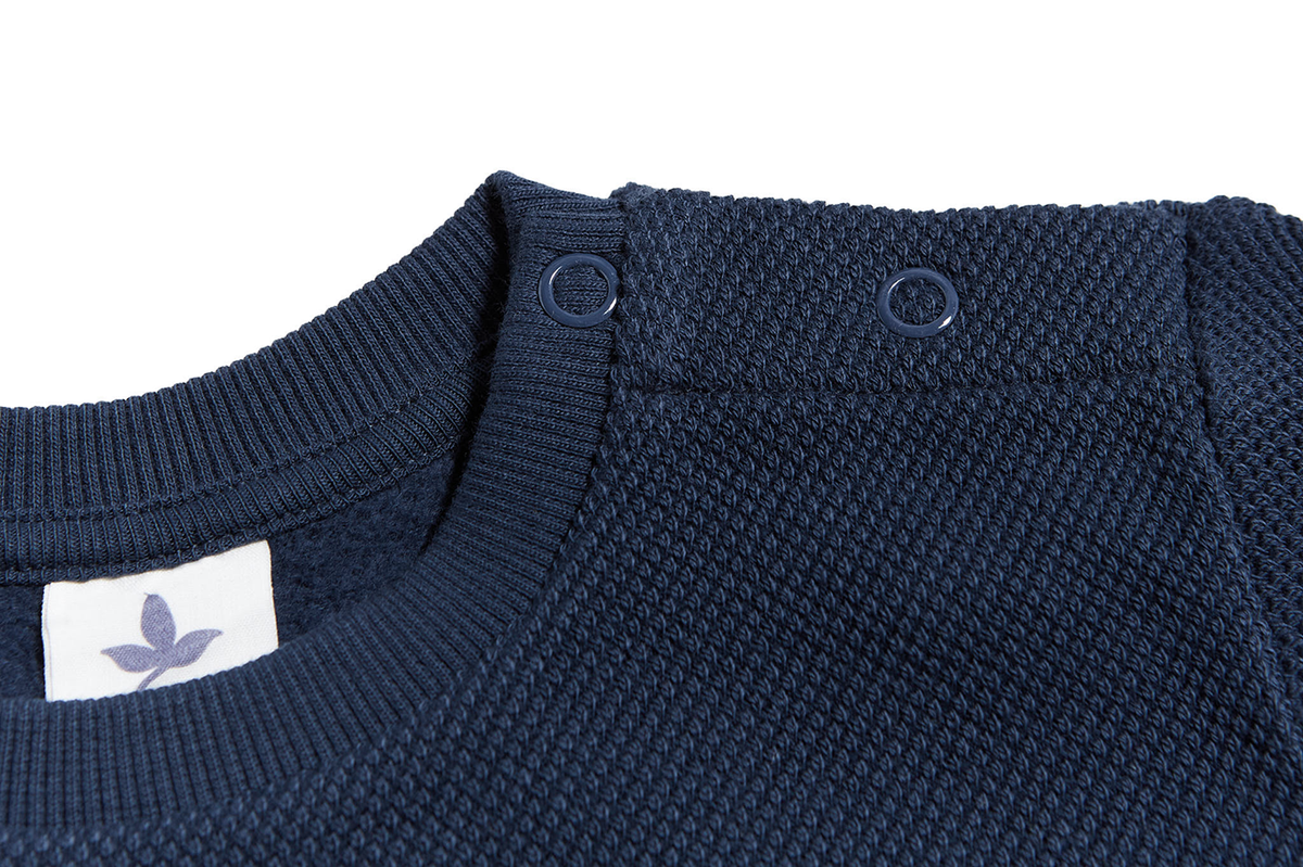 Baby Piqué - Basic Sweatshirt, Indigo