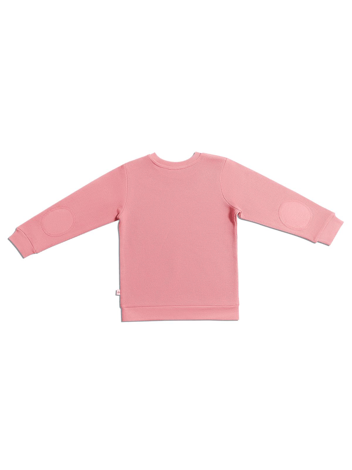 Baby Piqué Basic Sweatshirt, Dusty Pink — Leela Cotton, view 3