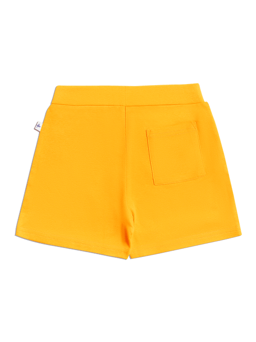 Baby Shorts, Sun Yellow — Leela Cotton, view 2