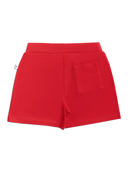 Baby Shorts, Brick Red — Leela Cotton, view 2