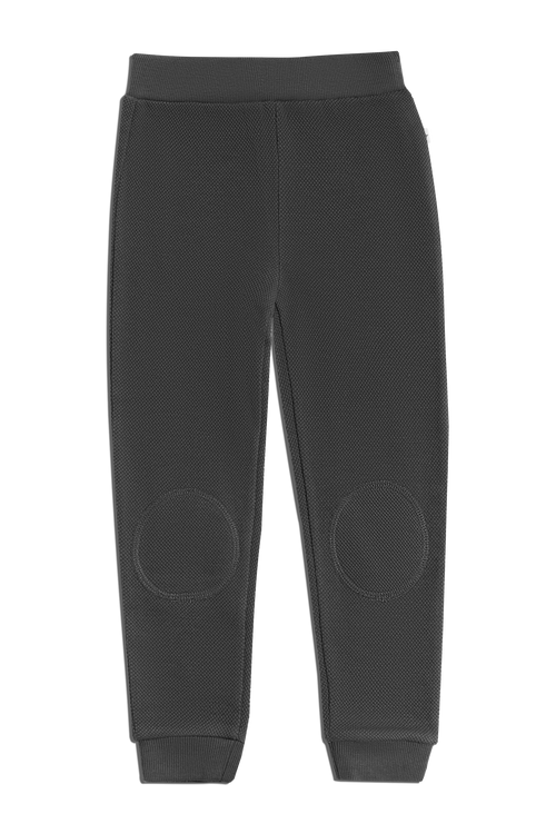 Baby Piqué Trousers, Anthracite — Leela Cotton