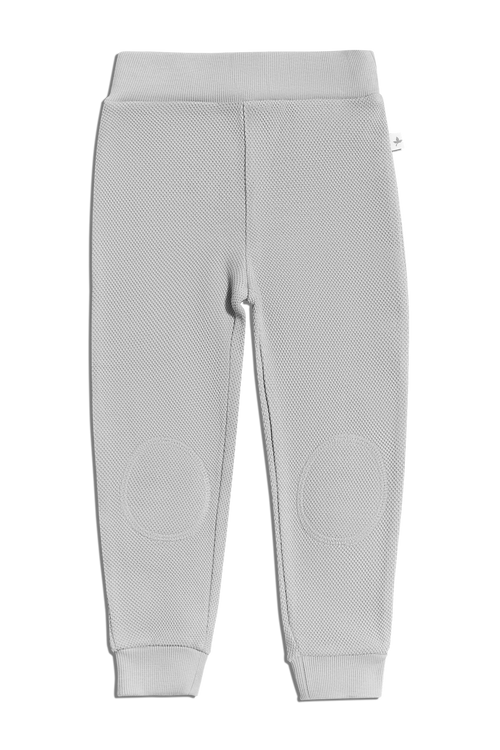 Baby Piqué Trousers, Grey — Leela Cotton