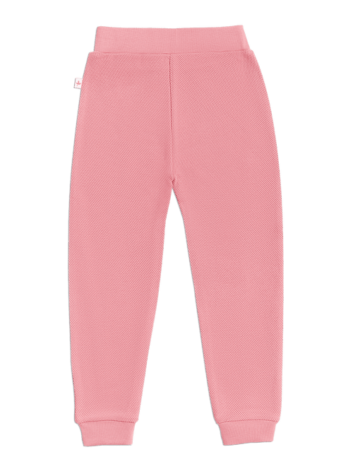 Baby Piqué Trousers, Dusty Pink — Leela Cotton, view 2