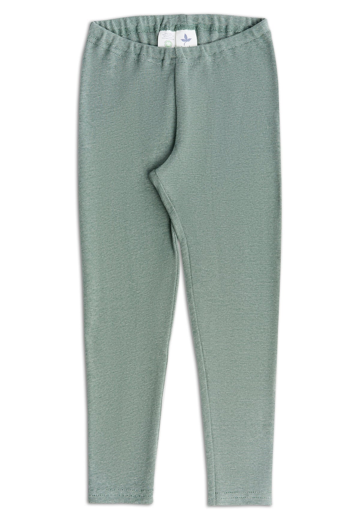 Kids' Leggings, Pine Needle / Sage — Leela Cotton