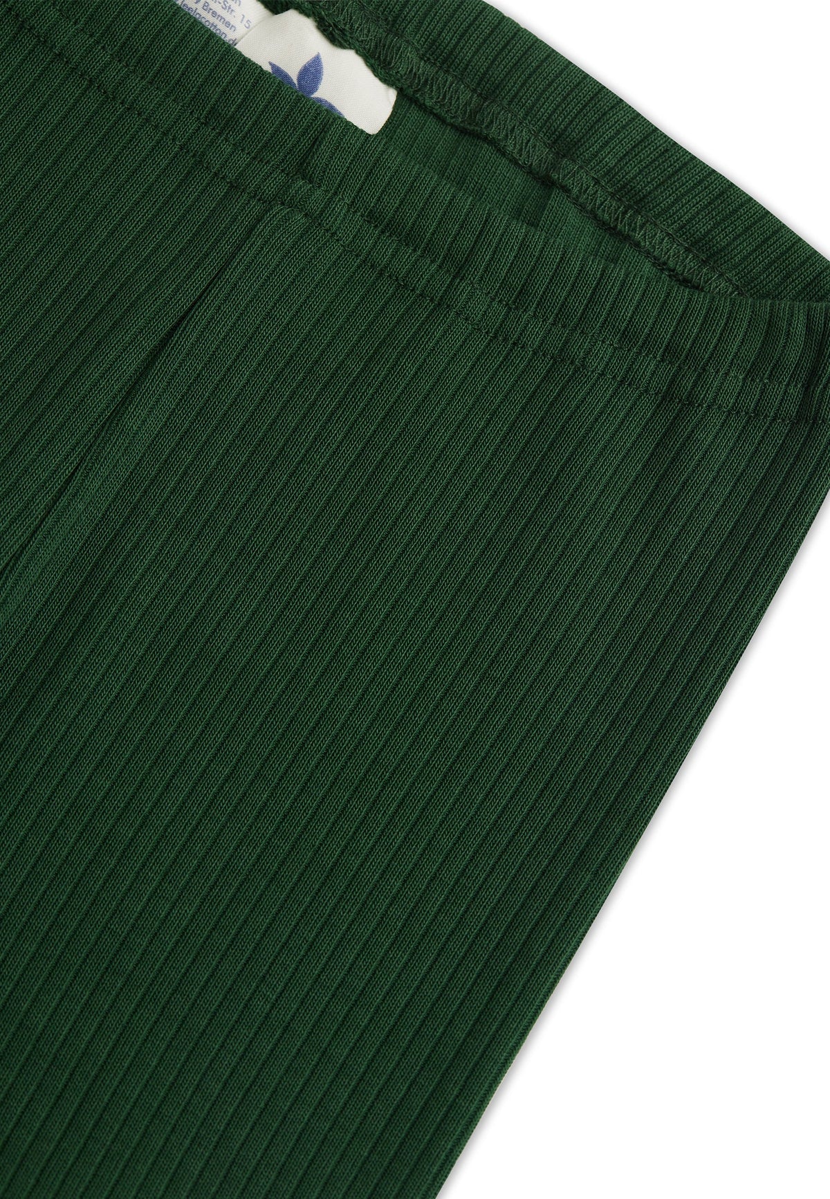 Warm Kids' Jersey Leggings, Pine Needle — Leela Cotton, view 3