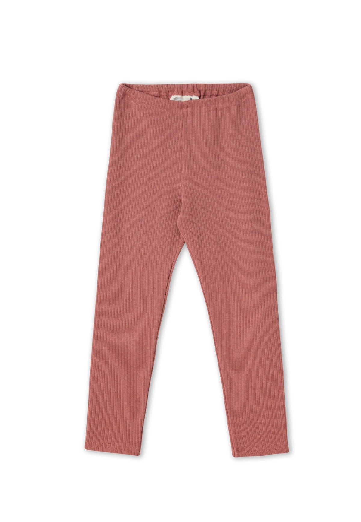 Warm Kids' Jersey Leggings, Dark Mauve — Leela Cotton