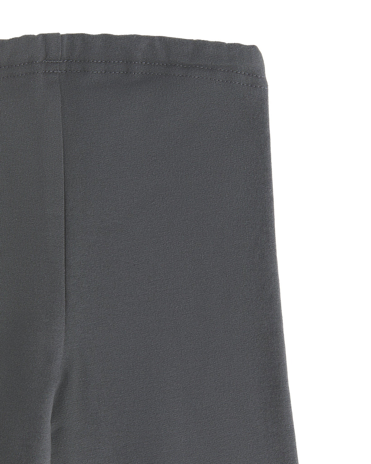 Kids' Fleece Leggings, Anthracite — Leela Cotton, view 4