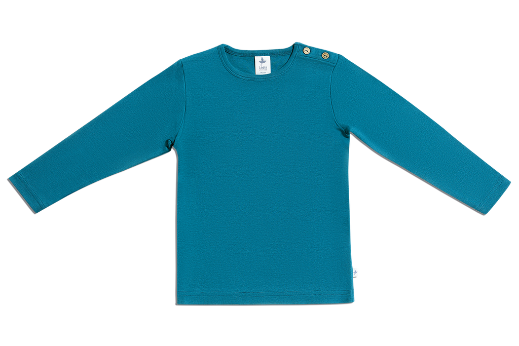 Kids' Long Sleeve Top, Danube Blue