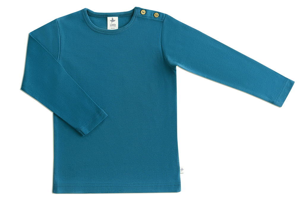 Kids' Long Sleeve Top, Danube Blue