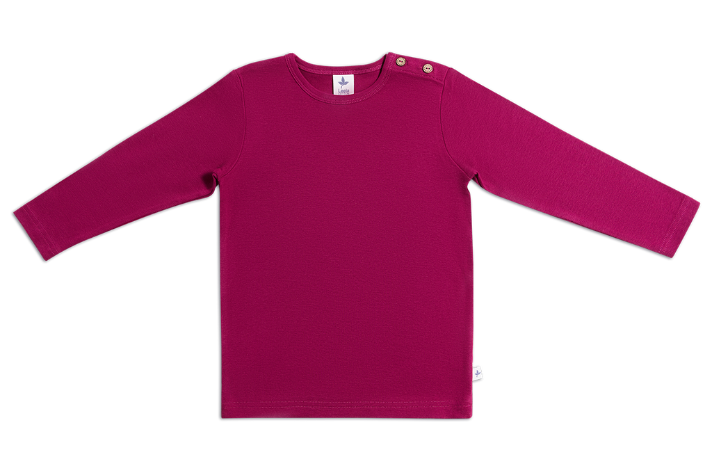 Kids' Long Sleeve Top, Fuchsia