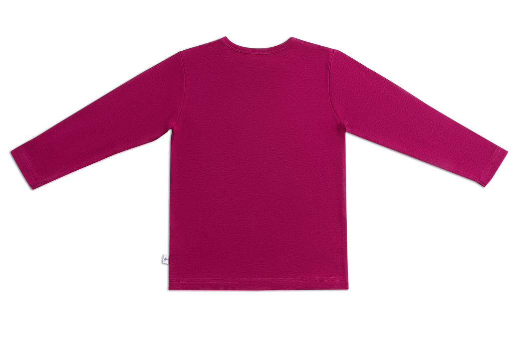 Kids' Long Sleeve Top, Fuchsia