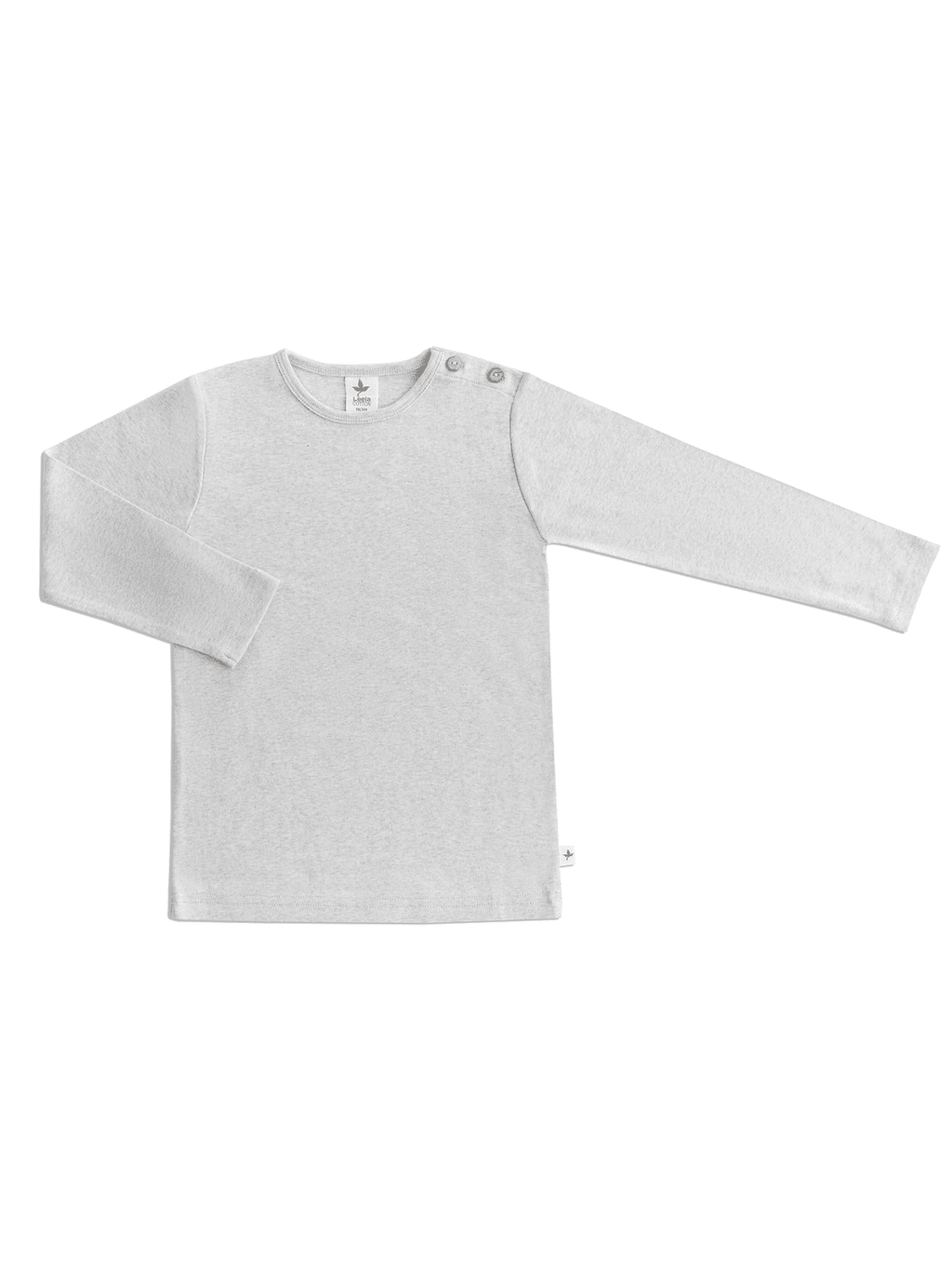 Kids' Long Sleeve Top, Grey - Melange