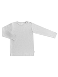 Kids' Long Sleeve Top, Grey - Melange