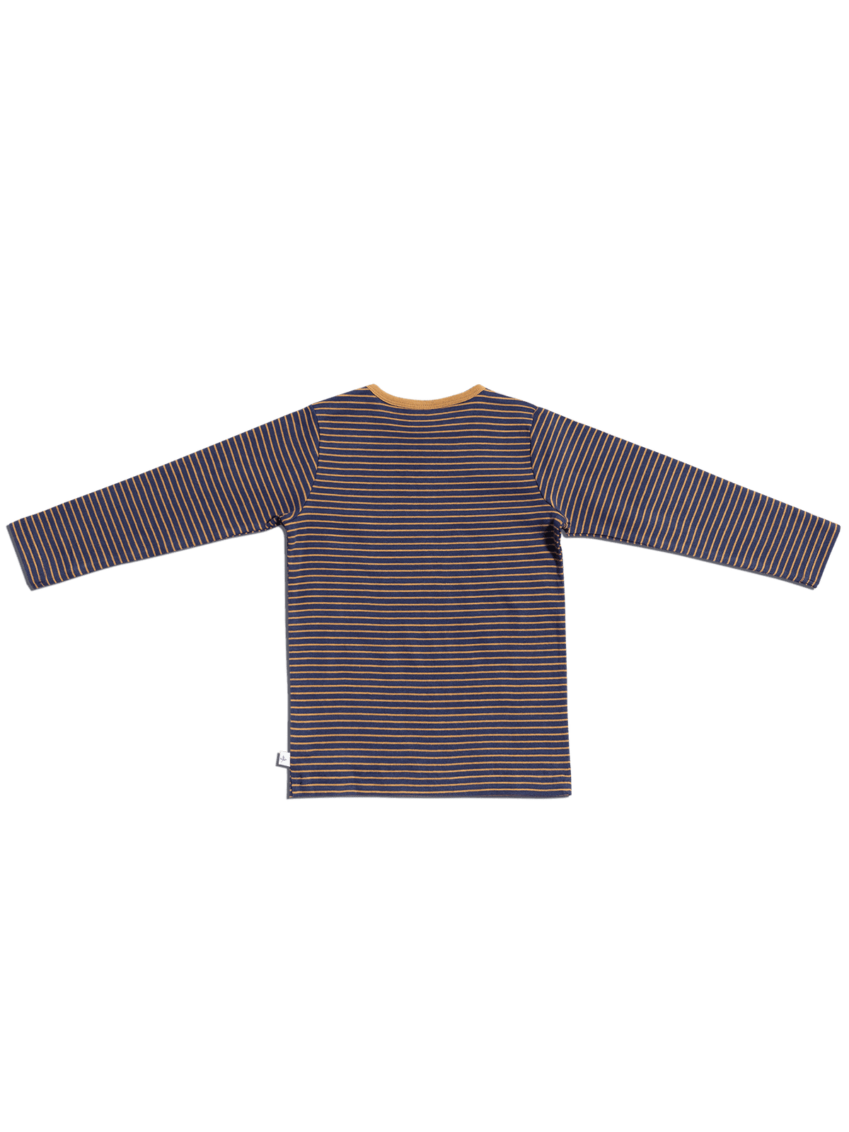 Kids' Long Sleeve Top, Indigo-Ginger — Leela Cotton, view 3