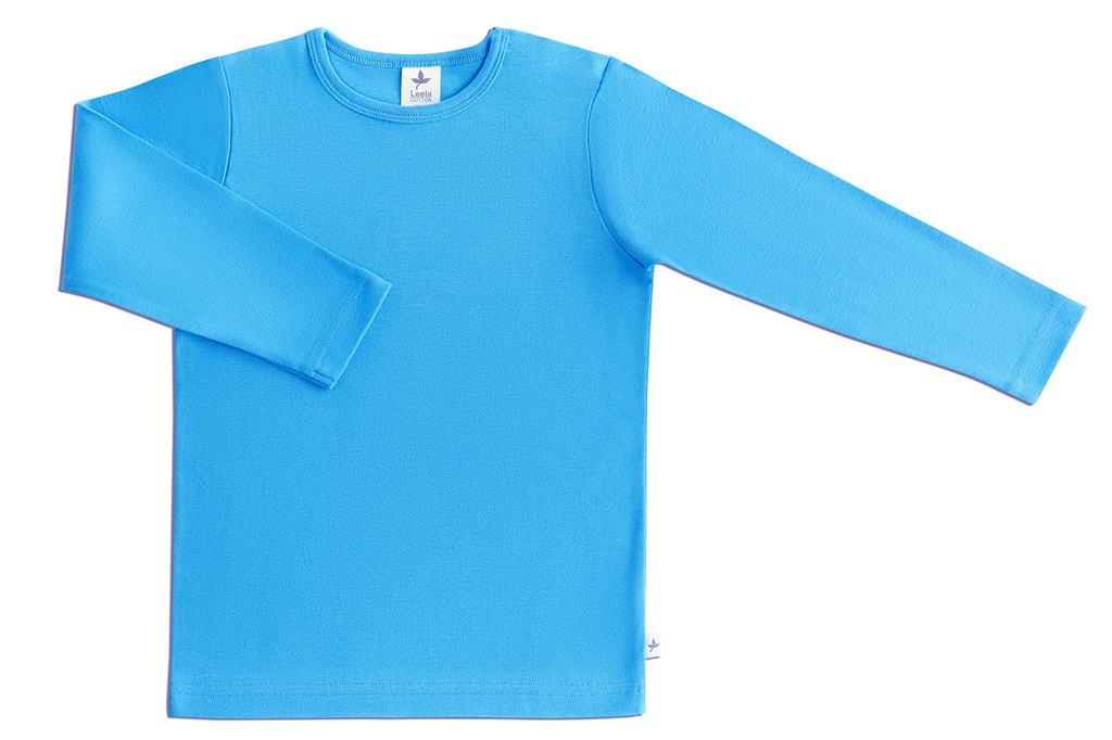 Kids' Long Sleeve Top, Nordic Blue