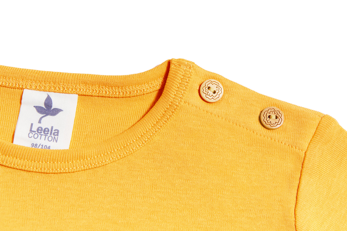 Kids' Long Sleeve Top, Ochre