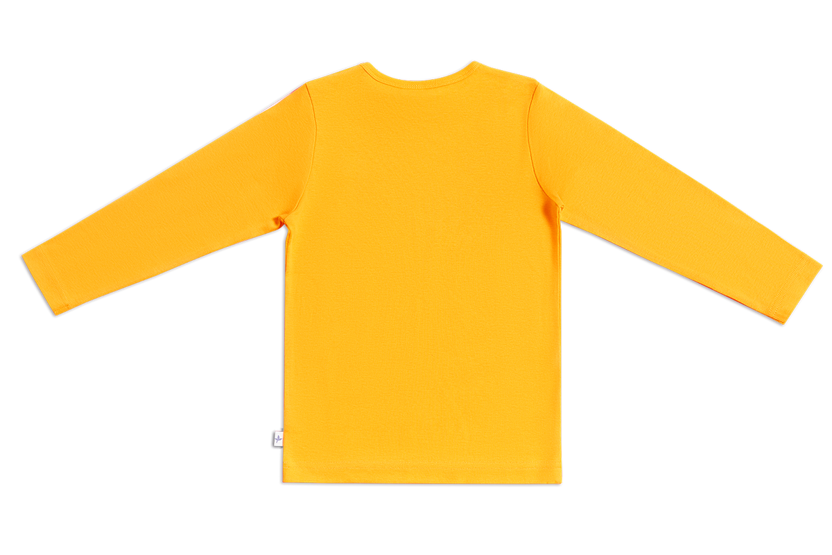 Kids' Long Sleeve Top, Sun Yellow