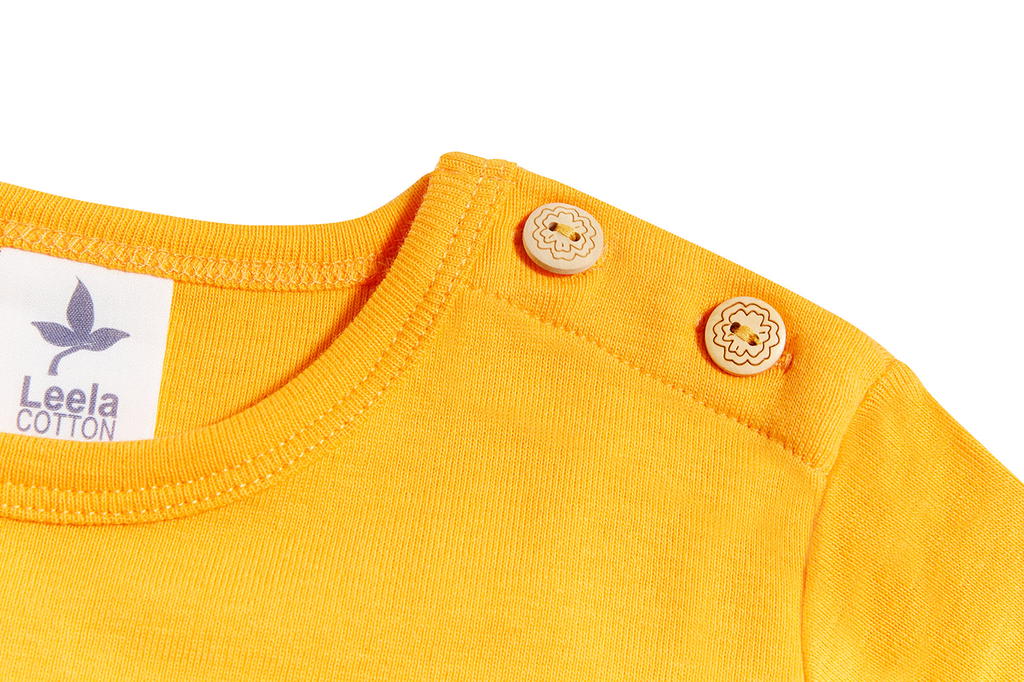Kids' Long Sleeve Top, Sun Yellow