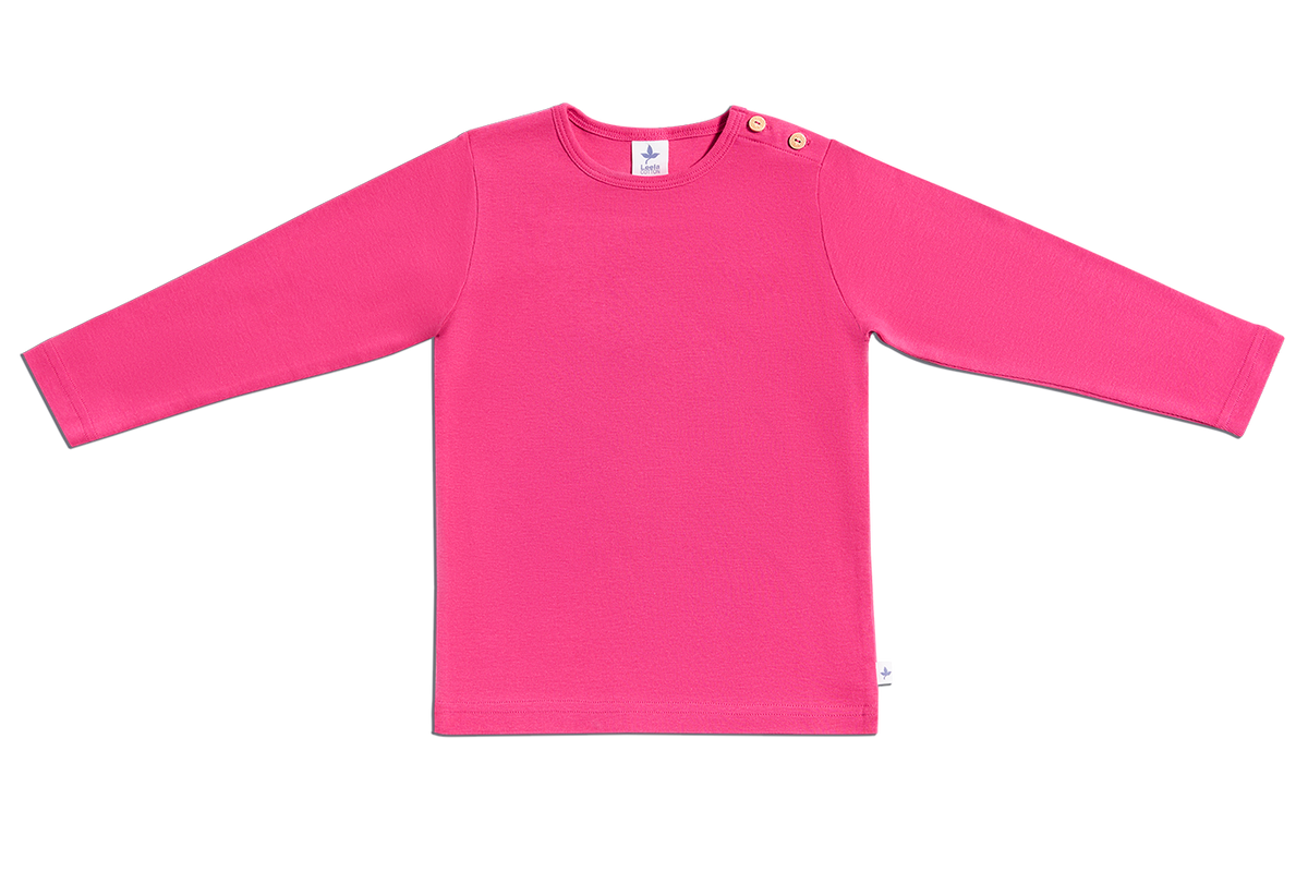 Kids' Long Sleeve Top, Pink