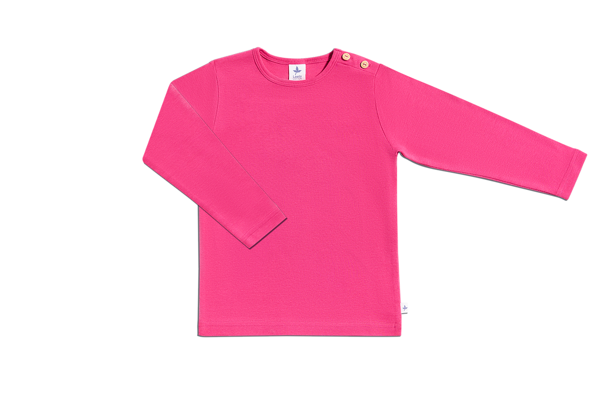 Kids' Long Sleeve Top, Pink