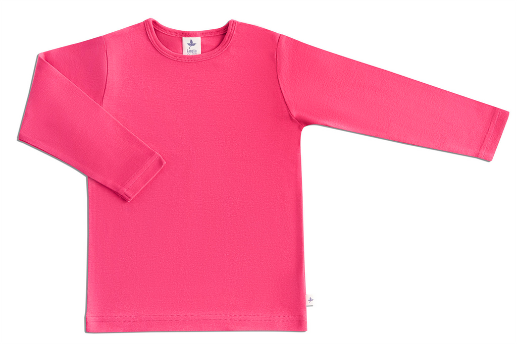 Kids' Long Sleeve Top, Pink