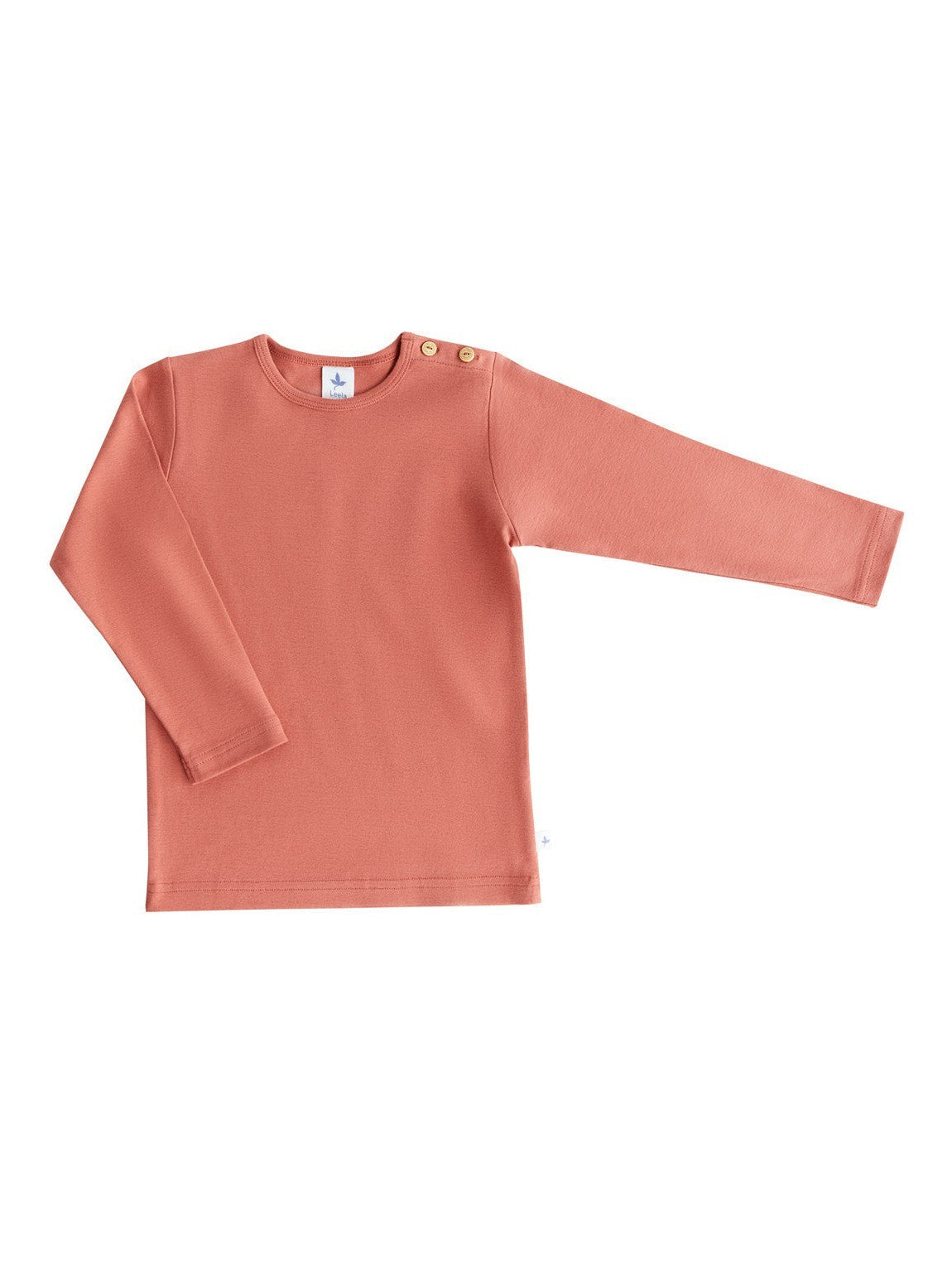 Kids' Long Sleeve Top, Tabasco — Leela Cotton