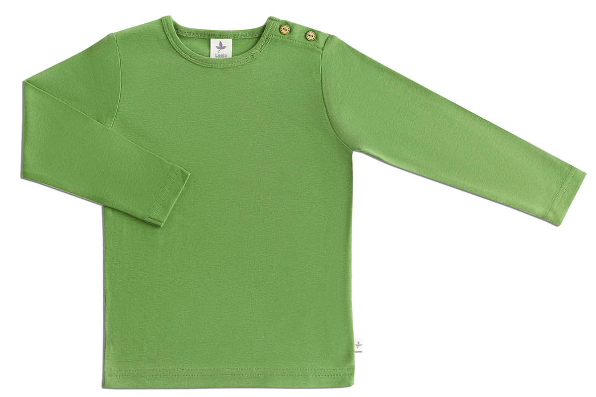 Kids' Long Sleeve Top, Forest Green