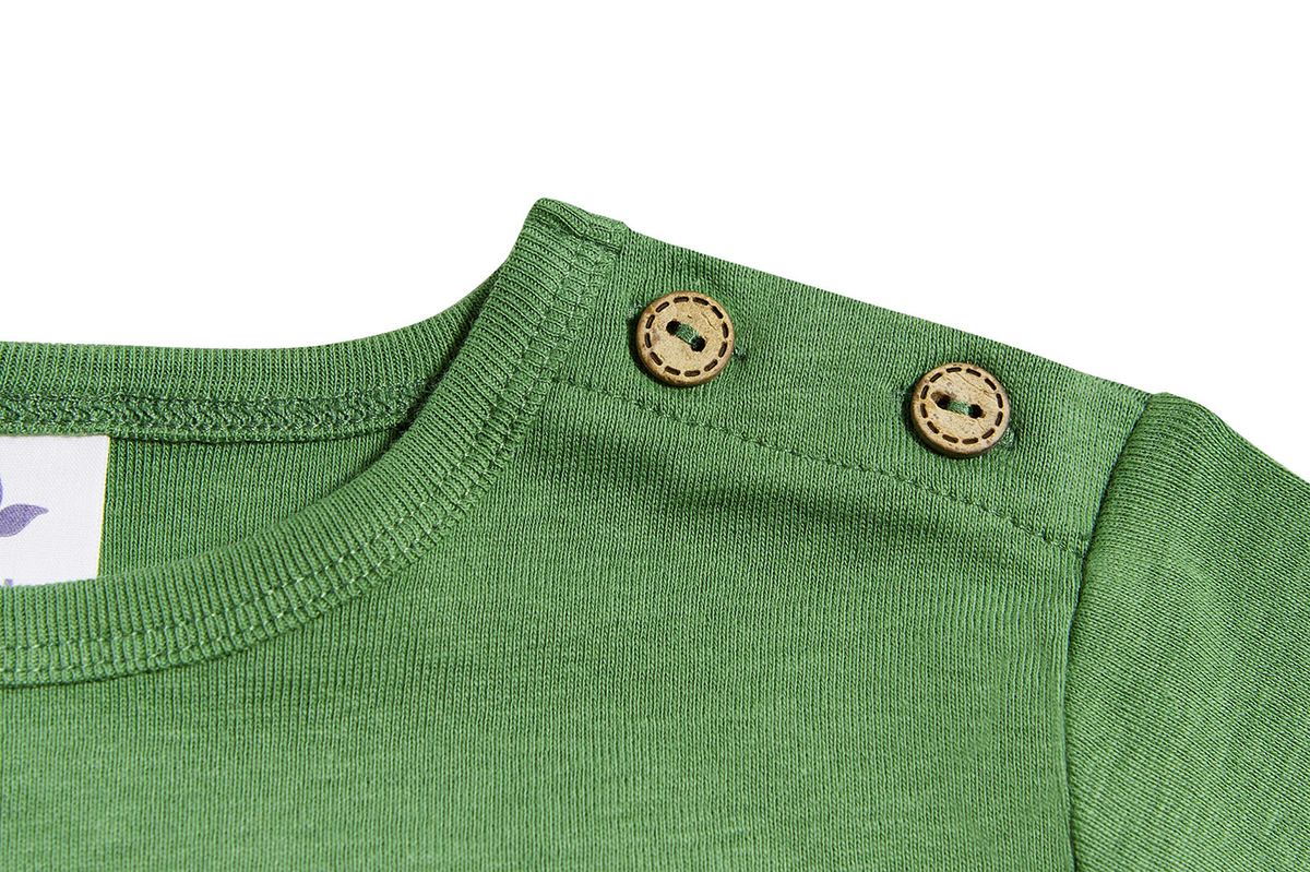 Kids' Long Sleeve Top, Forest Green