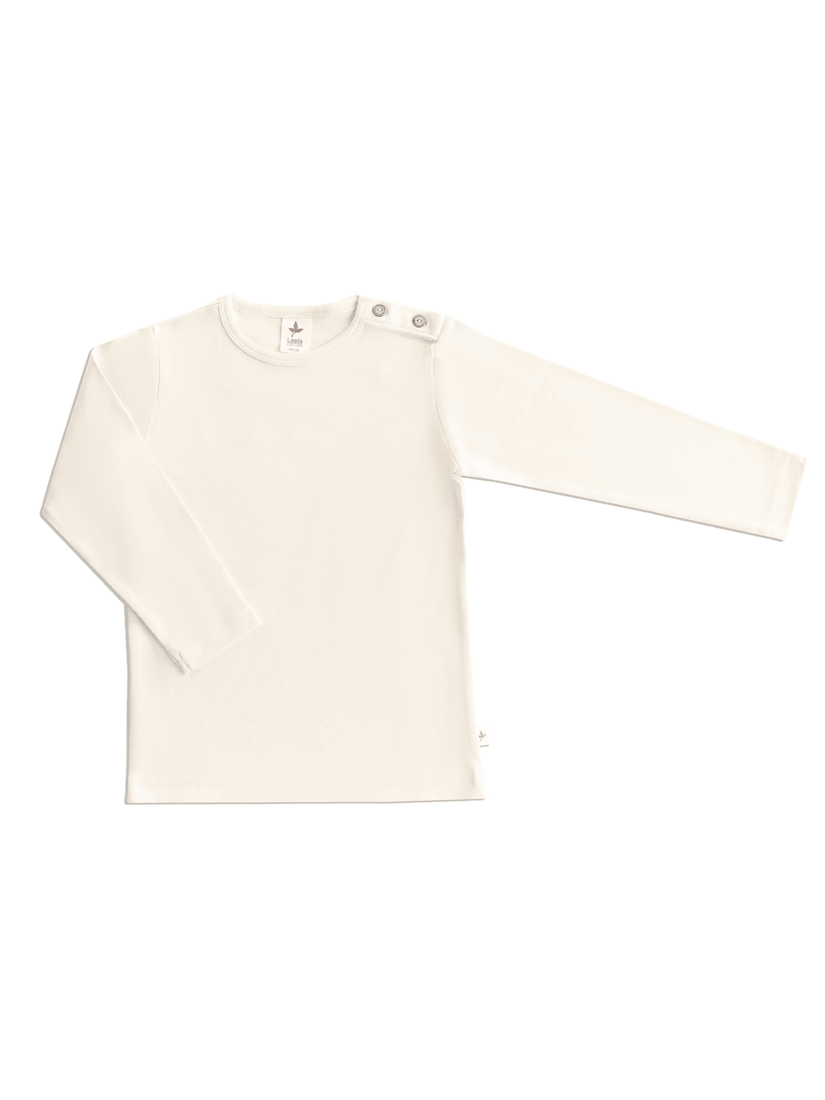 Kids' Long Sleeve Top, Natural — Leela Cotton