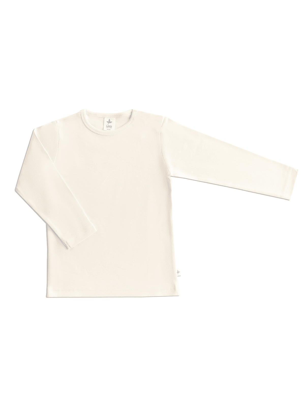 Kids' Long Sleeve Top, Natural — Leela Cotton, view 5