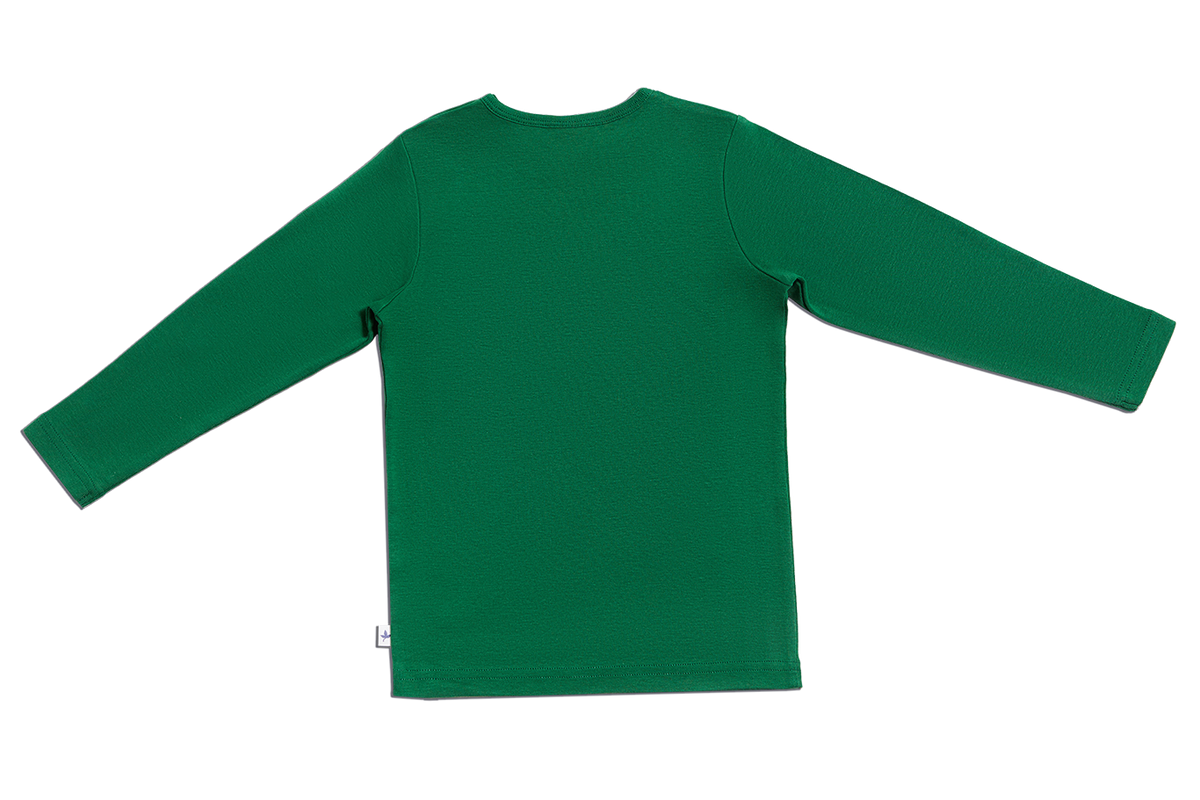 Baby Basic Long Sleeve Top, Moss Green