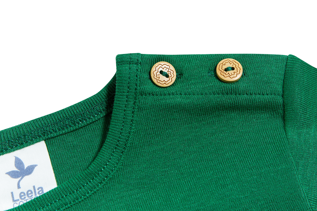 Baby Basic Long Sleeve Top, Moss Green