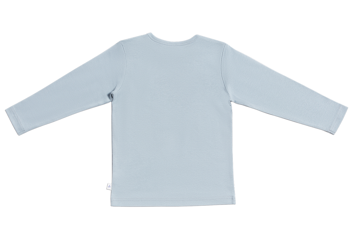 Baby Basic Long Sleeve Top, Light Grey