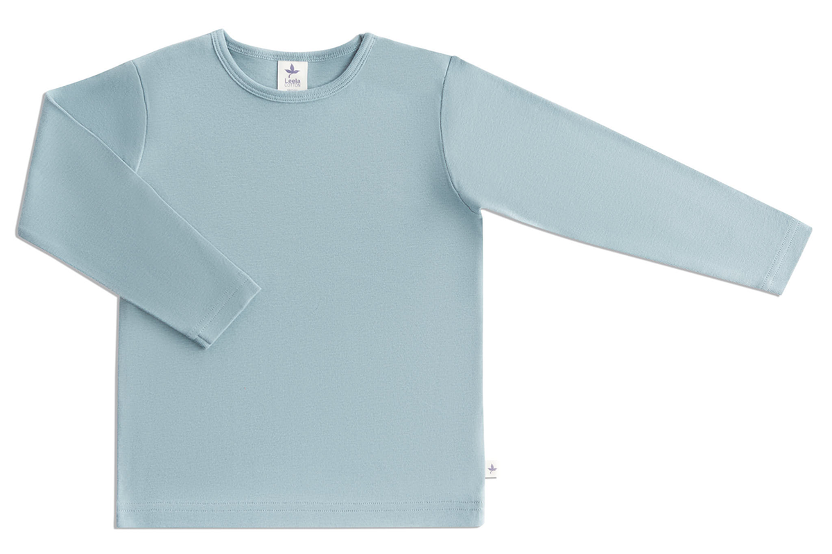 Baby Basic Long Sleeve Top, Light Grey