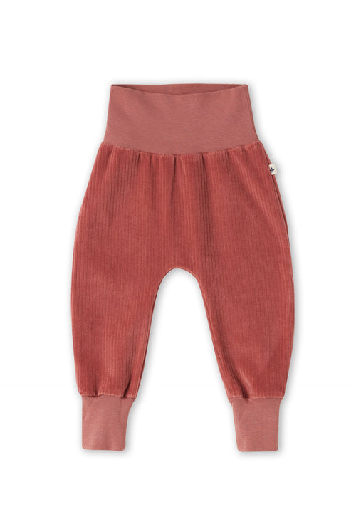 Baby Corduroy Trousers, Dark Mauve — Leela Cotton