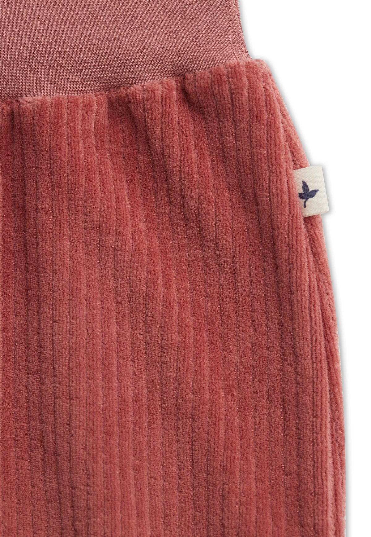 Baby Corduroy Trousers, Dark Mauve — Leela Cotton, view 3