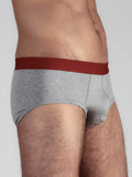 Men's Brief, Grey - Melange